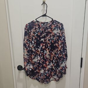A.N.A Multicolor Abstract Blouse